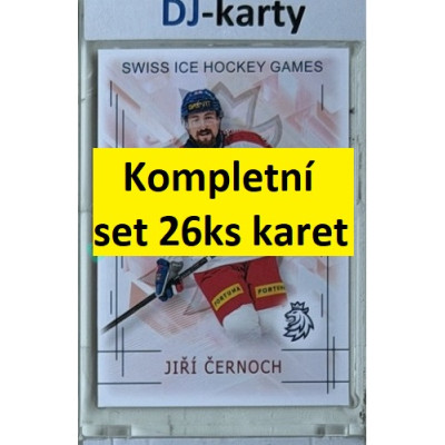 2025/26 Real Cards serie 1 kompletní set Swiss ice hockey games 26ks karet
