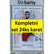2025/26 Real Cards serie 1 kompletní set World junior Championship U20 24ks karet