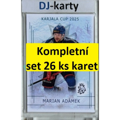 2025/26 Real Cards serie 1 kompletní set Karjala cup 2025/26 celkem 26ks karet