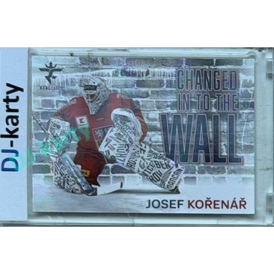 2025/26 Real Cards serie 1 #CHW-01 Josef Kořenář Changed in to the wall Space xx/25