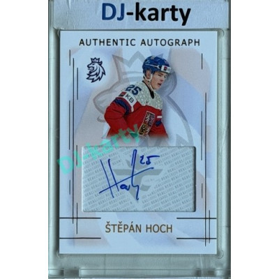 2025/26 Real Cards serie 1 #AA-08 Štěpán Hoch MS20 Authentic Autograph Gold xx/17
