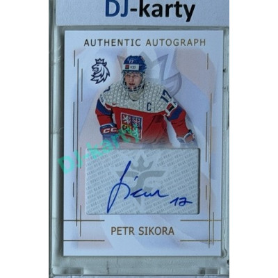 2025/26 Real Cards serie 1 #AA-20 Petr Sikora MS20 Authentic Autograph Gold xx/17