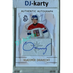 2025/26 Real Cards serie 1 #AA-05 Vladimír Dravecký MS20 Authentic Autograph Gold xx/17