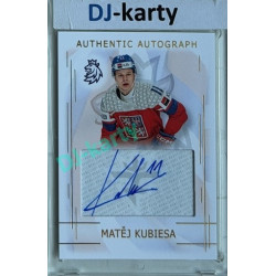 2025/26 Real Cards serie 1 #AA-12 Matěj Kubiesa MS20 Authentic Autograph Gold xx/17