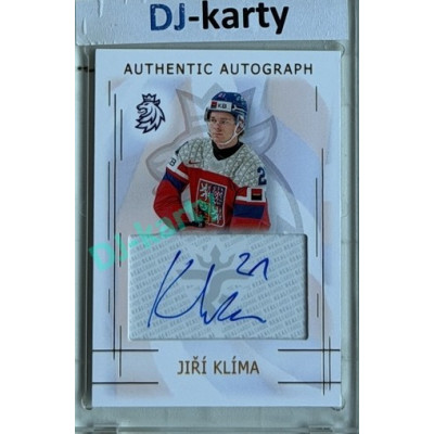 2025/26 Real Cards serie 1 #AA-11 Jiří Klíma MS20 Authentic Autograph Gold xx/17