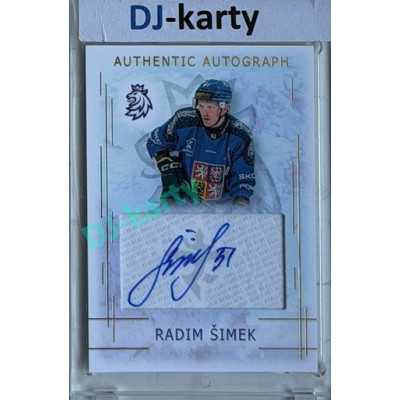 2025/26 Real Cards serie 1 #AA-23 Radim Šimek Karjala Cup 25/26 Authentic Autograph Gold xx/17