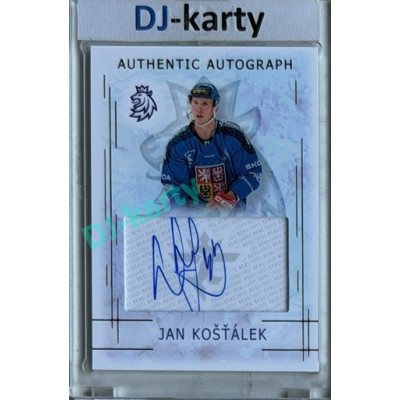 2025/26 Real Cards serie 1 #AA-11 Jan Košťálek Karjala Cup 25/26 Authentic Autograph Gold xx/17
