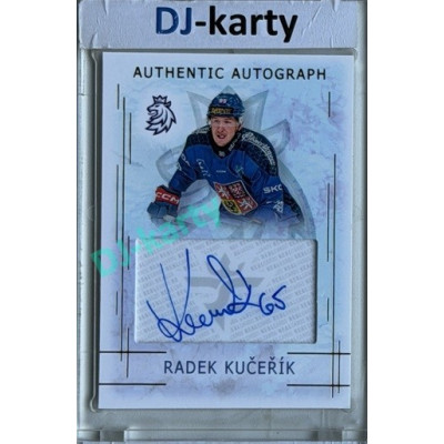2025/26 Real Cards serie 1 #AA-14 Radek Kučeřík Karjala Cup 25/26 Authentic Autograph Gold xx/17