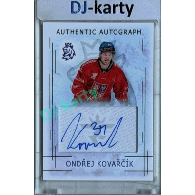 2025/26 Real Cards serie 1 #AA-12 Ondřej Kovařčík Karjala Cup 25/26 Authentic Autograph Gold xx/17