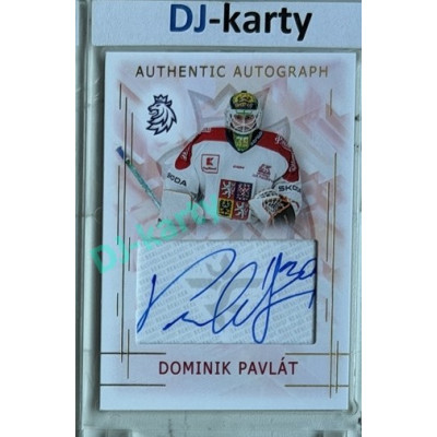 2025/26 Real Cards serie 1 #AA-09 Dominik Pavlát Swiss Hockey Games 25/26 Authentic Autograph Gold xx/17