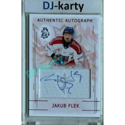 2025/26 Real Cards serie 1 #AA-01 Jakub Flek Swiss Hockey Games 25/26 Authentic Autograph Gold xx/17