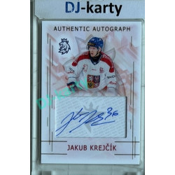 2025/26 Real Cards serie 1 #AA-07 Jakub Krejčík Swiss Hockey Games 25/26 Authentic Autograph Gold xx/17