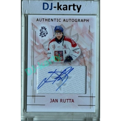 2025/26 Real Cards serie 1 #AA-11 Jan Rutta Swiss Hockey Games 25/26 Authentic Autograph Gold xx/17