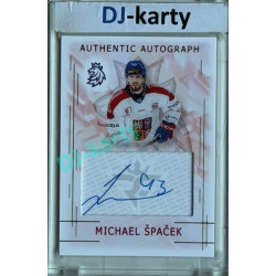 2025/26 Real Cards serie 1 #AA-13 Michael Špaček Swiss Hockey Games 25/26 Authentic Autograph Gold xx/17