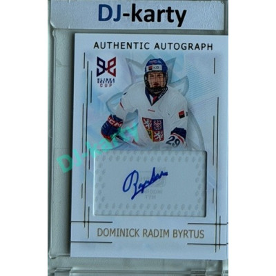 2025/26 Real Cards serie 1 #AA-02 Dominick Radim Byrtus Hlinka-Gretzky cup U18 Authentic Autograph Gold xx/14