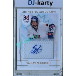 2025/26 Real Cards serie 1 #AA-11 Václav Nedorost Hlinka-Gretzky cup U18 Authentic Autograph Gold xx/14