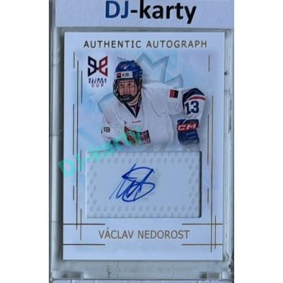 2025/26 Real Cards serie 1 #AA-11 Václav Nedorost Hlinka-Gretzky cup U18 Authentic Autograph Gold xx/14