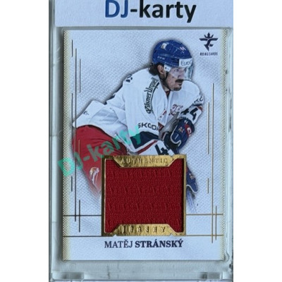 2025/26 Real Cards serie 1 #AJ-21 Matěj Stránský Authentic Jersey Gold 15/19