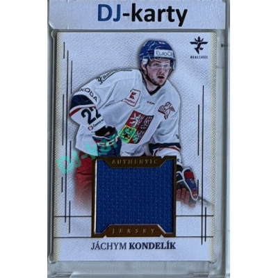 2025/26 Real Cards serie 1 #AJ-11 Jáchym Kondelík Authentic Jersey Gold 12/19
