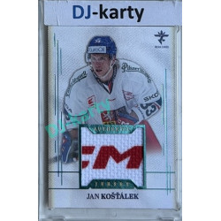 2025/26 Real Cards serie 1 #AJ-12 Jan Košťálek Authentic Jersey Turquoise 1of1