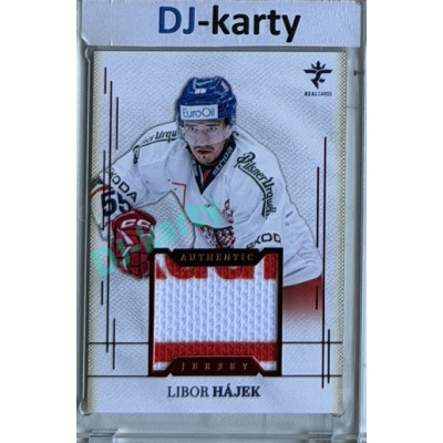 2025/26 Real Cards serie 1 #AJ-06 Libor Hájek Authentic Jersey Red 6/9