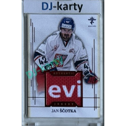 2025/26 Real Cards serie 1 #AJ-22 Jan Ščotka Authentic Jersey Red 3/9