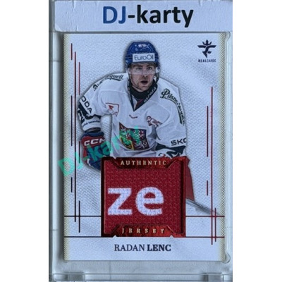 2025/26 Real Cards serie 1 #AJ-20 Radan Lenc Authentic Jersey Red 3/9