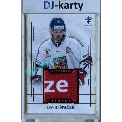 2025/26 Real Cards serie 1 #AJ-23 David Špaček Authentic Jersey Red 3/9