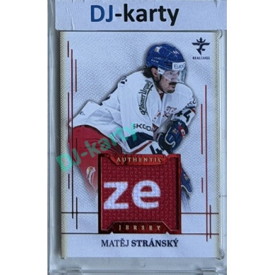 2025/26 Real Cards serie 1 #AJ-21 Matěj Stránský Authentic Jersey Red 3/9