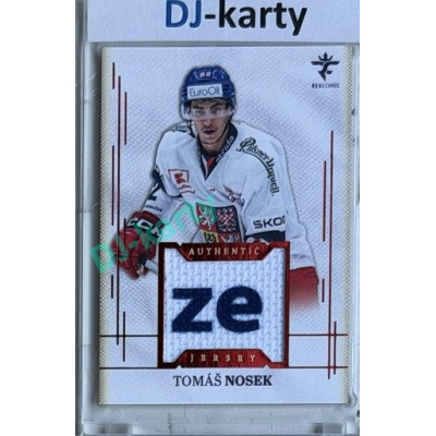2025/26 Real Cards serie 1 #AJ-18 Tomáš Nosek Authentic Jersey Red 3/9