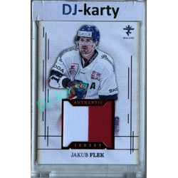 2025/26 Real Cards serie 1 #AJ-04 Jakub Flek Authentic Jersey Red 6/9
