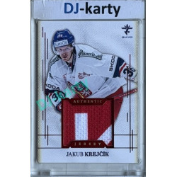 2025/26 Real Cards serie 1 #AJ-14 Jakub Krejčík Authentic Jersey Red 9/9