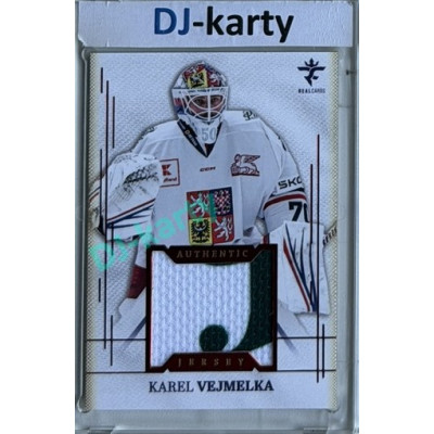 2025/26 Real Cards serie 1 #AJ-27 Karel Vejmelka Authentic Jersey Red 3/9