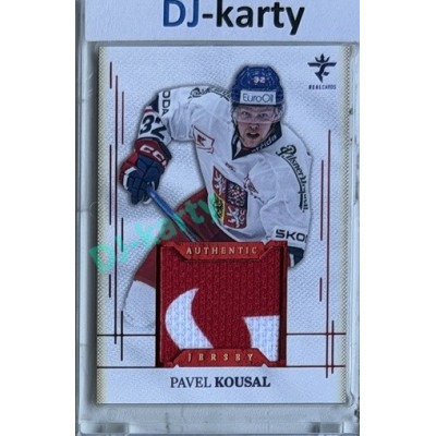 2025/26 Real Cards serie 1 #AJ-13 Pavel Kousal Authentic Jersey Red 7/9