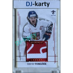 2025/26 Real Cards serie 1 #AJ-26 David Tomášek Authentic Jersey Red 2/9