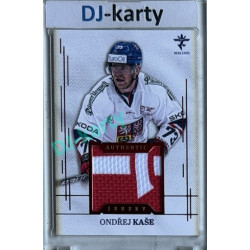 2025/26 Real Cards serie 1 #AJ-08 Ondřej Kaše Authentic Jersey Red 9/9