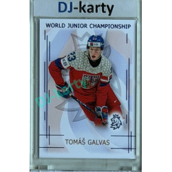 2025/26 Real Cards serie 1 #U20-07 Tomáš Galvas World junior Championship U20 2025/26 Blue 6/9