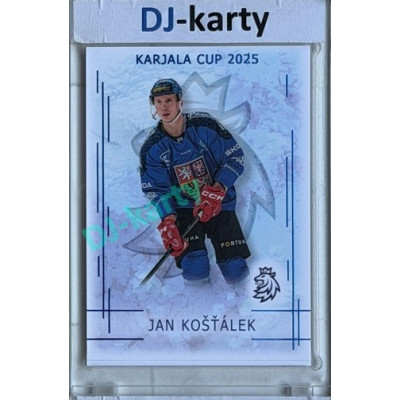 2025/26 Real Cards serie 1 #KC-12 Jak Košťálek Karjala cup 2025/26 Blue 7/9