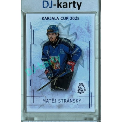 2025/26 Real Cards serie 1 #KC-22 Matěj Stránský Karjala cup 2025/26 Blue 8/9