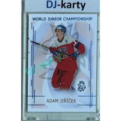 2025/26 Real Cards serie 1 #U20-10 Adam Jiříček World junior Championship U20 2025/26 Blue 8/9
