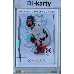 2025/26 Real Cards serie 1 #HG-17 Dominik Řípa Hlinka-Gretzky cup U18 Gold xx/50