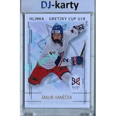 2025/26 Real Cards serie 1 #HG-24 Jakub Vaněček Hlinka-Gretzky cup U18 Gold xx/50