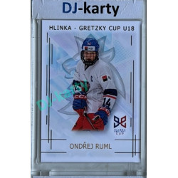 2025/26 Real Cards serie 1 #HG-16 Ondřej Ruml Hlinka-Gretzky cup U18 Gold xx/50