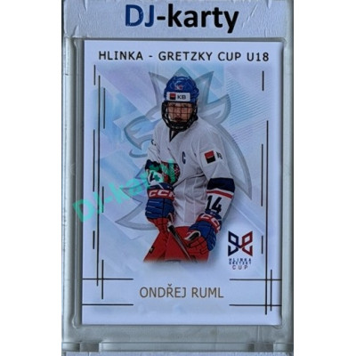 2025/26 Real Cards serie 1 #HG-16 Ondřej Ruml Hlinka-Gretzky cup U18 Gold xx/50