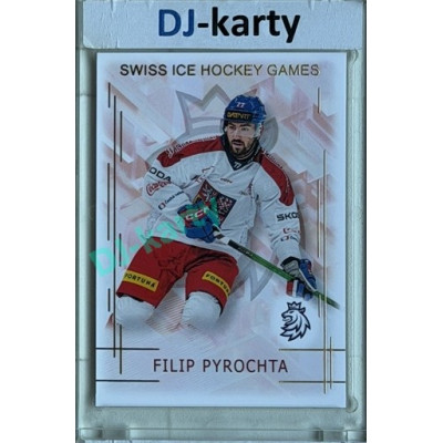 2025/26 Real Cards serie 1 #SHG-18 Filip Pyrochta Swiss ice hockey games 2025/26 Gold xx/50