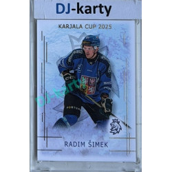 2025/26 Real Cards serie 1 #KC-24 Radim Šimek Karjala cup 2025/26 Gold xx/50
