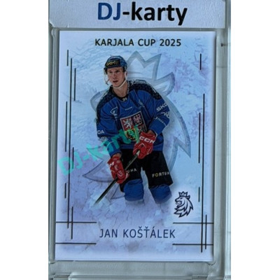 2025/26 Real Cards serie 1 #KC-12 Jak Košťálek Karjala cup 2025/26 Gold xx/50