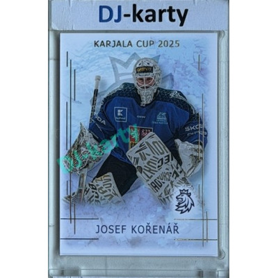 2025/26 Real Cards serie 1 #KC-11 Josef Kořenář Karjala cup 2025/26 Gold xx/50