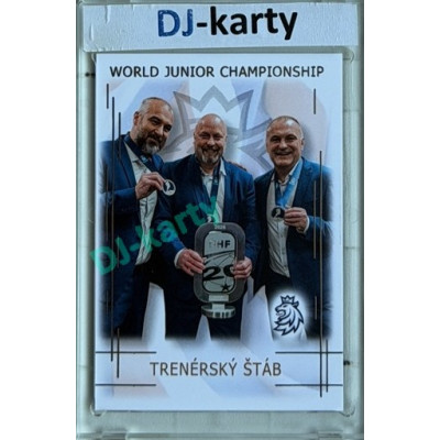 2025/26 Real Cards serie 1 #U20-24 trenérský štáb World junior Championship U20 2025/26 Silver xx/22