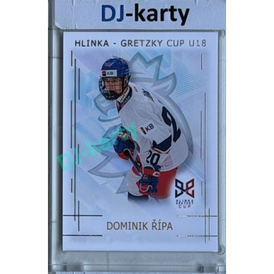 2025/26 Real Cards serie 1 #HG-17 Dominik Řípa Hlinka-Gretzky cup U18 Silver xx/22
